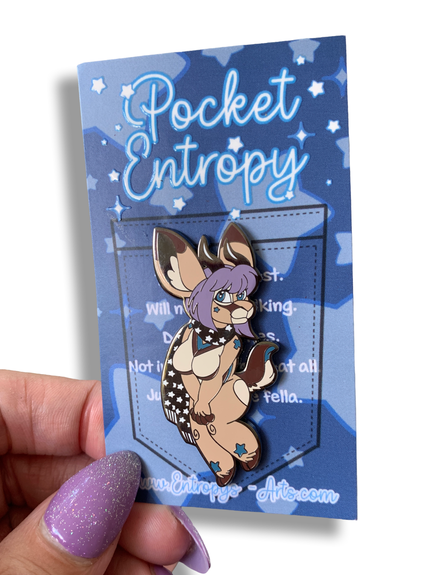 Entropy Hard Enamel Pin-Anthro
