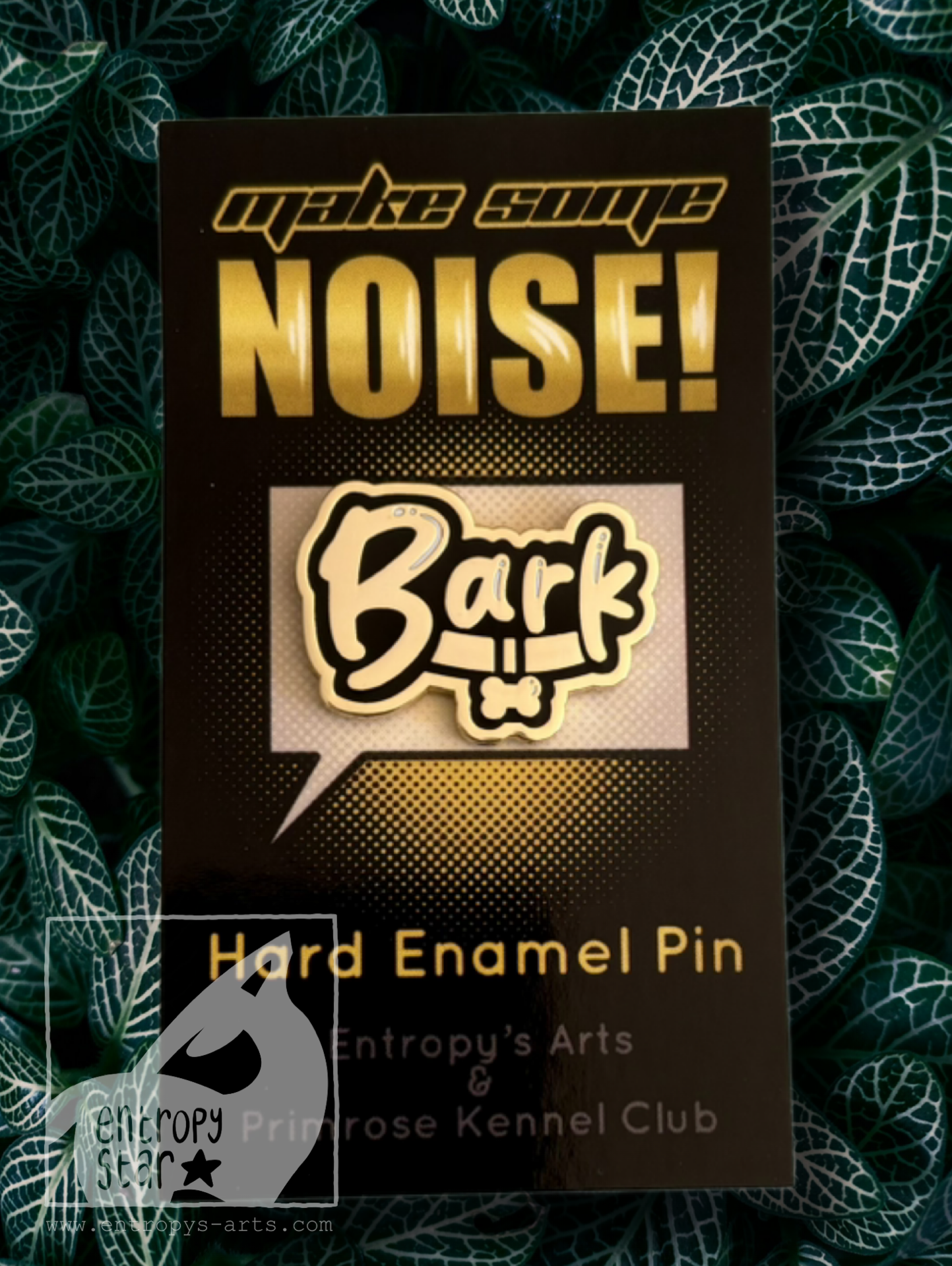 Make Some Noise Enamel Pin- Dog “Bark”