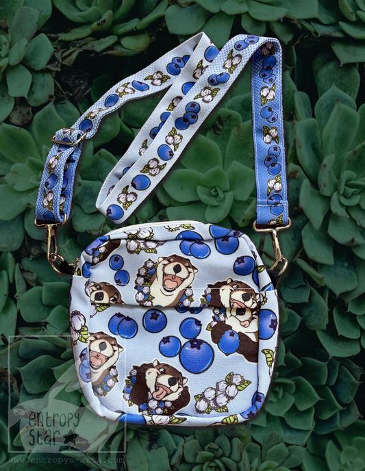 Blueberry Otter Mini Messenger Bag