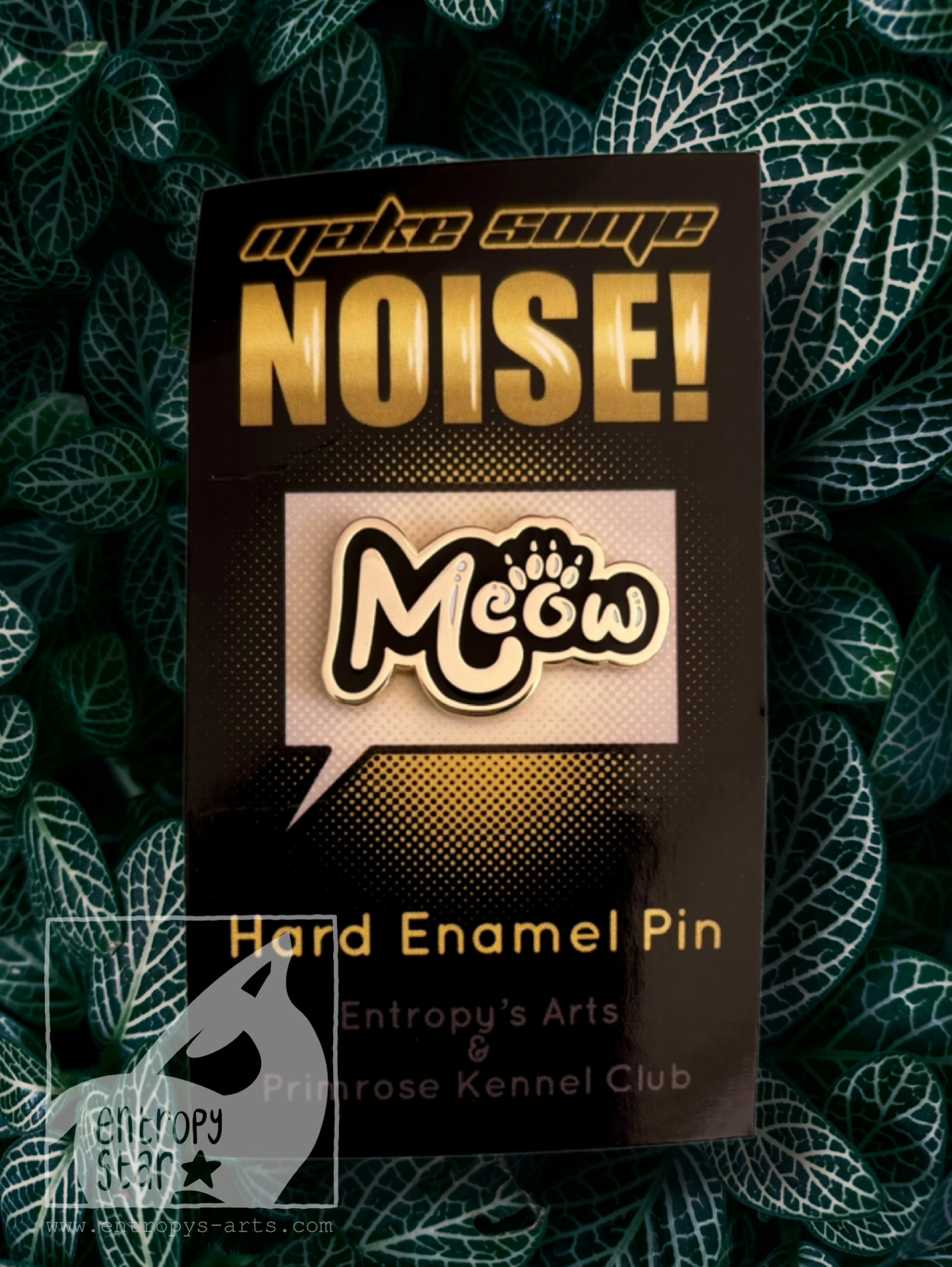 Make Some Noise Enamel Pin- Cat “Meow”