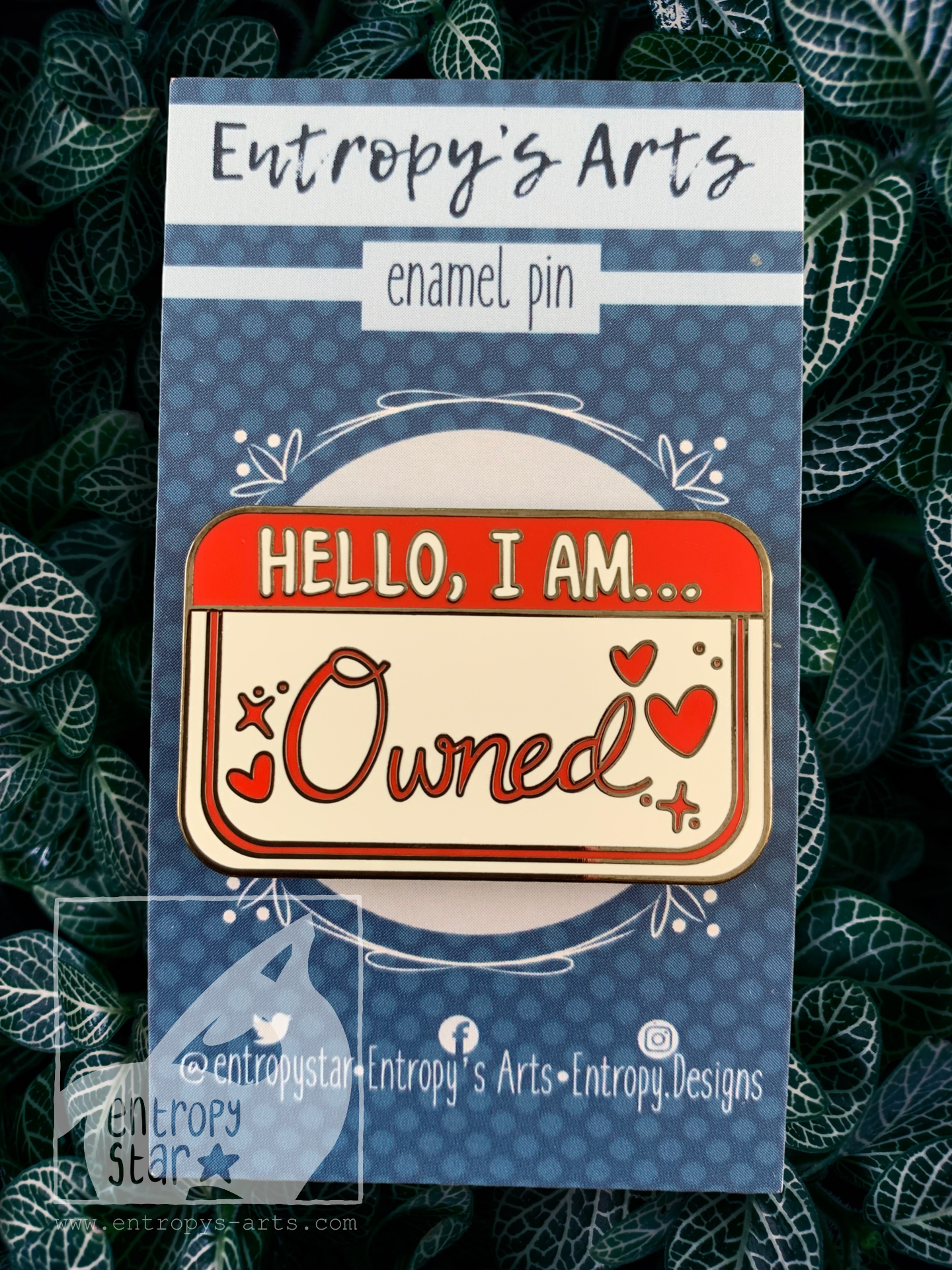 Hello..Owned Hard Enamel Pin