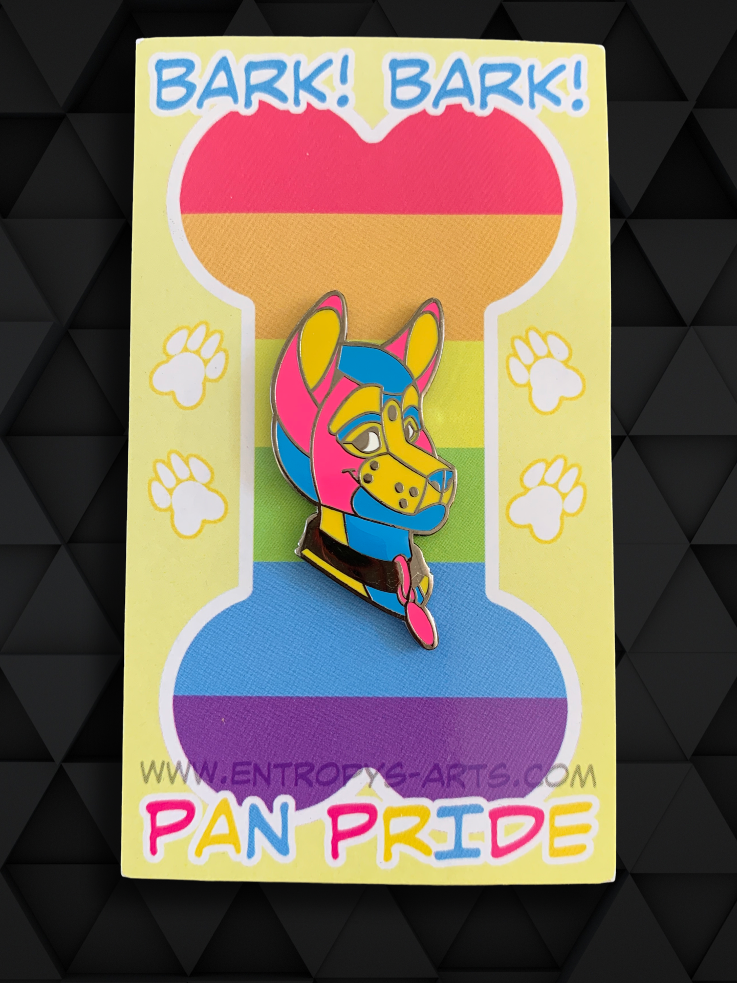 Pup Pride Enamel Pin